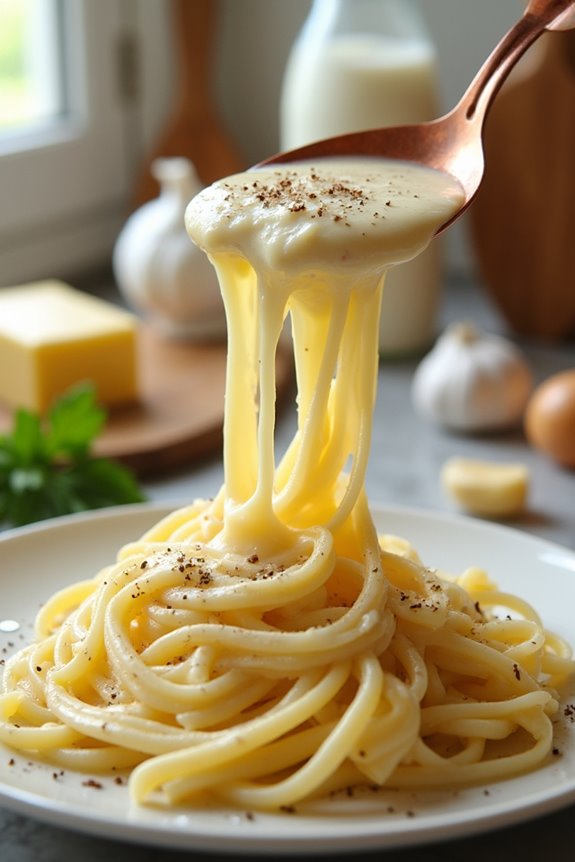 authentic creamy alfredo sauce