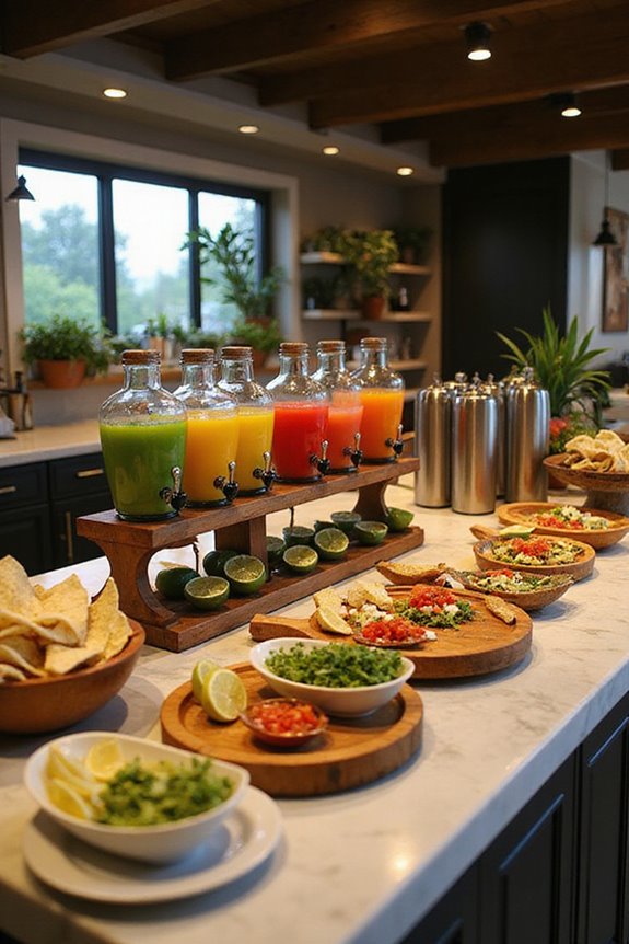 beverage station taco bar