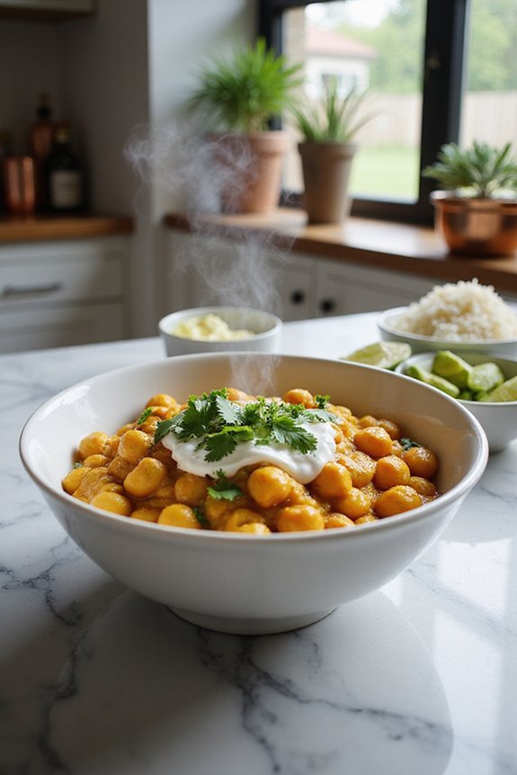 chickpea curry family dinner
