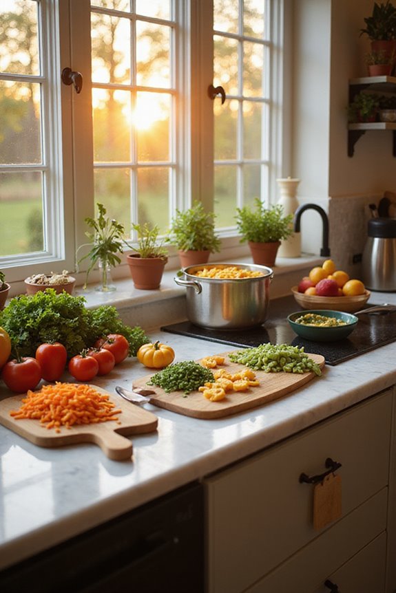 cooking together with kids