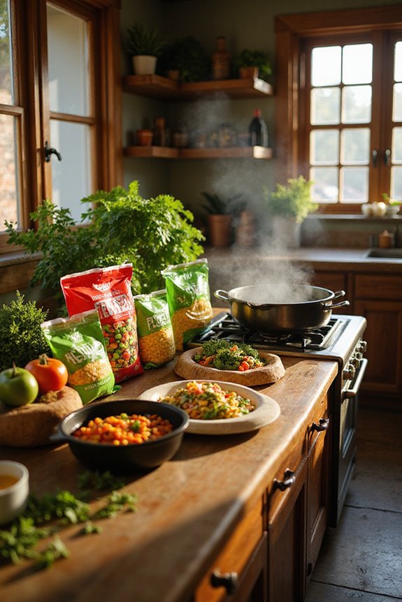cooking with frozen veggies
