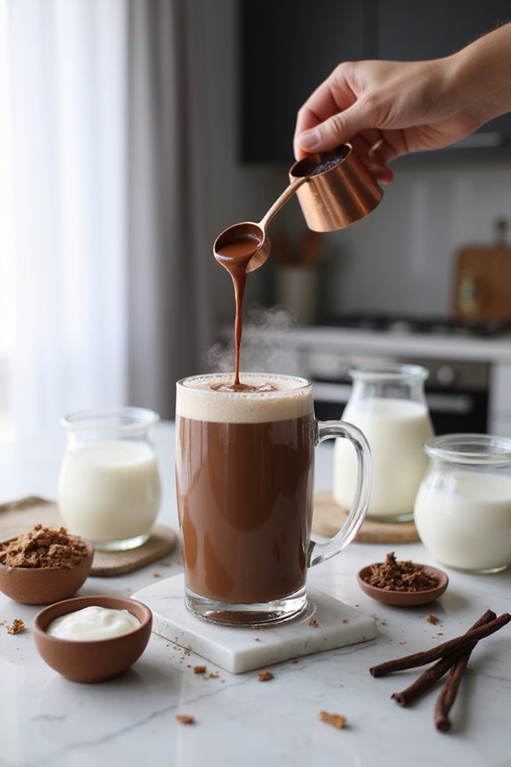 creamy chocolate milk treat