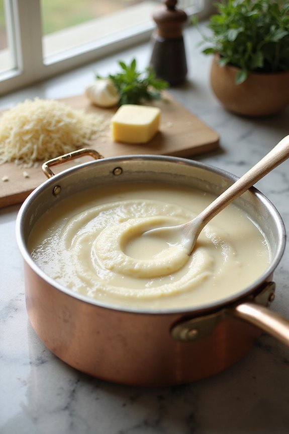 creamy homemade alfredo sauce