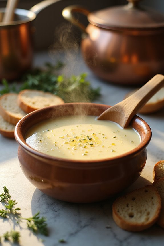creamy potato leek soup