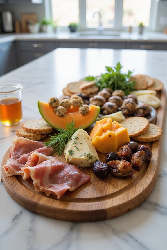 creative and colorful platters
