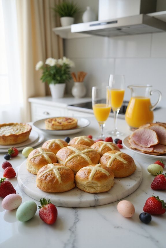 delightful easter bun baking
