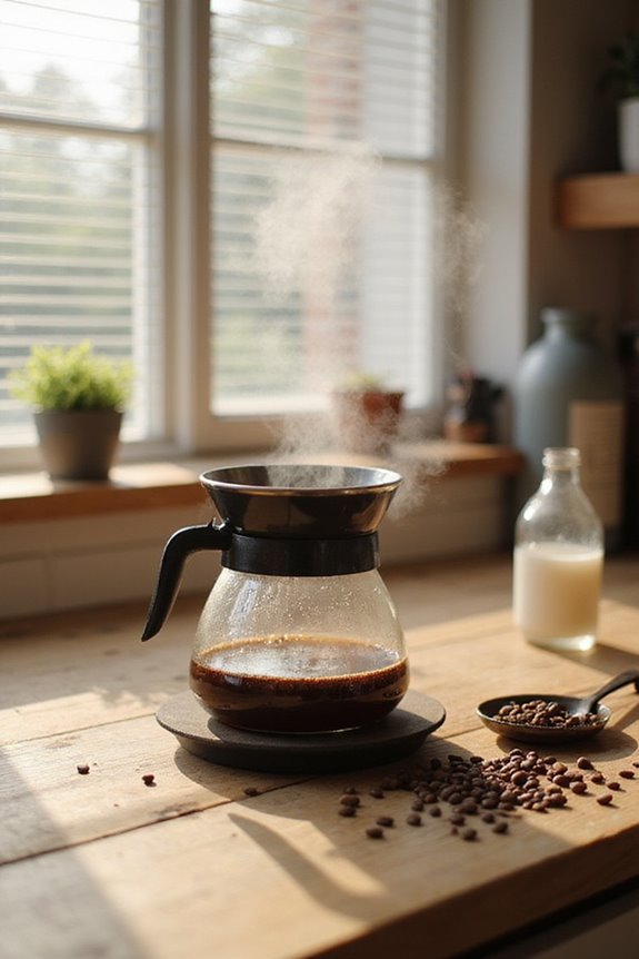 descaling coffee maker process