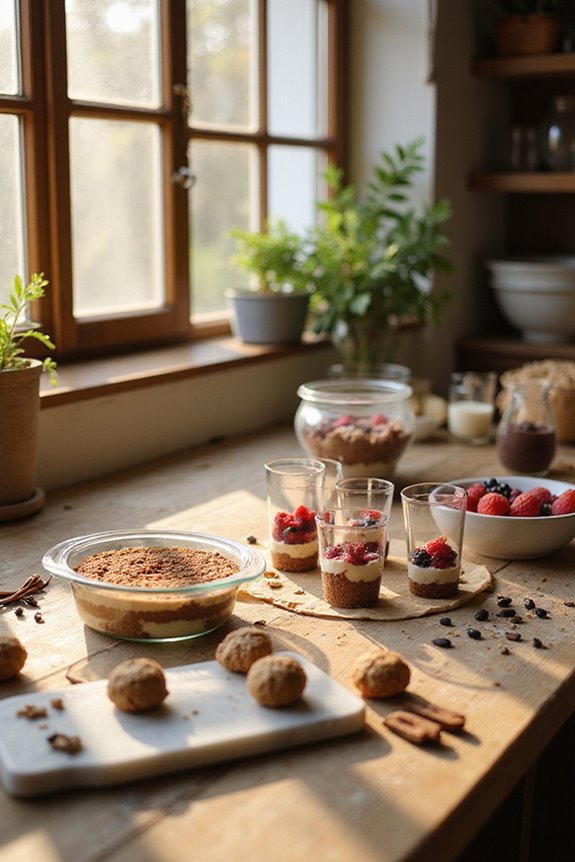 desserts prepared in advance