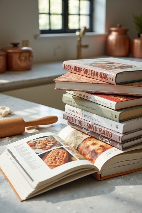 diverse baking cookbooks available