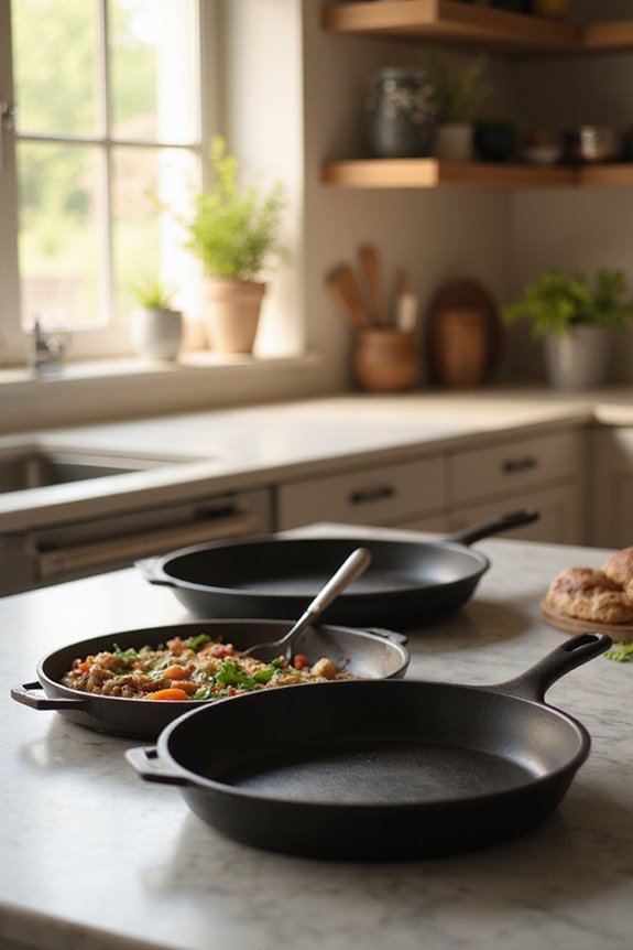 durable versatile cast iron cookware