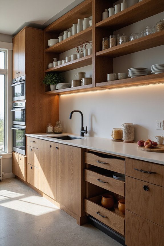 efficient stylish kitchen storage