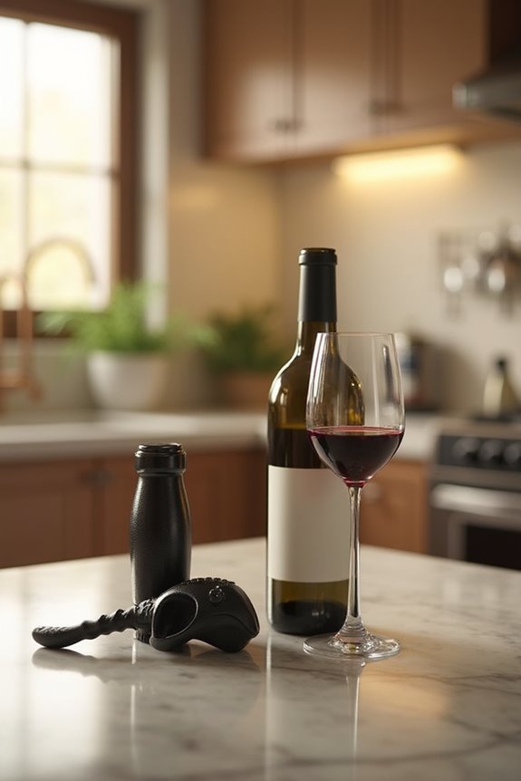 effortless wine bottle opening