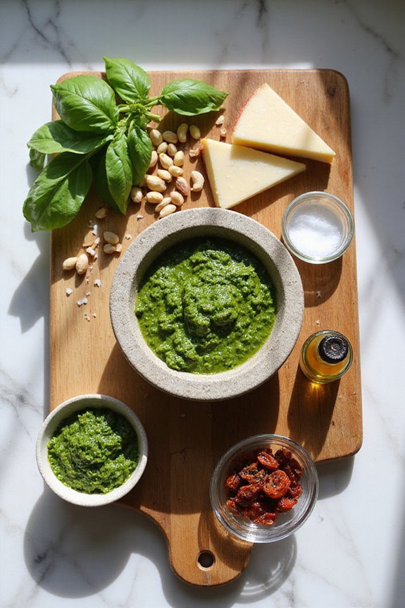 experiment with pesto ratios