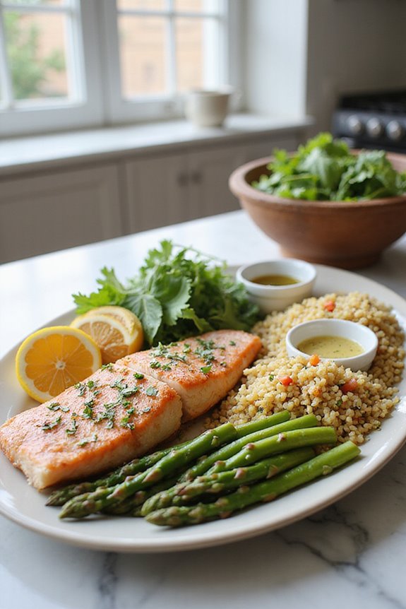 fresh salads complement seafood