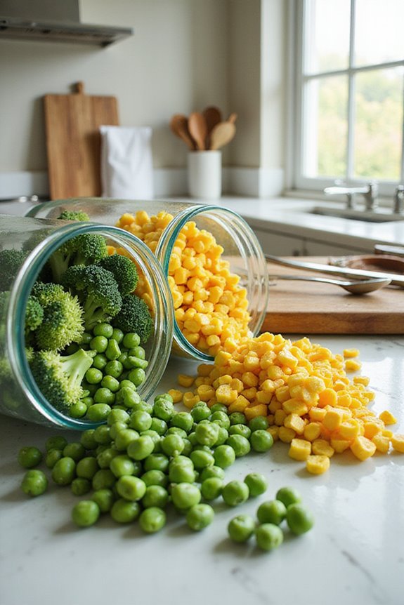 frozen veggies retain nutrients