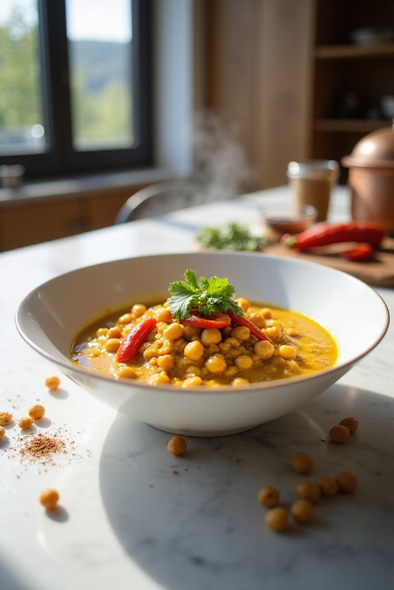 hearty plant based chickpea curries