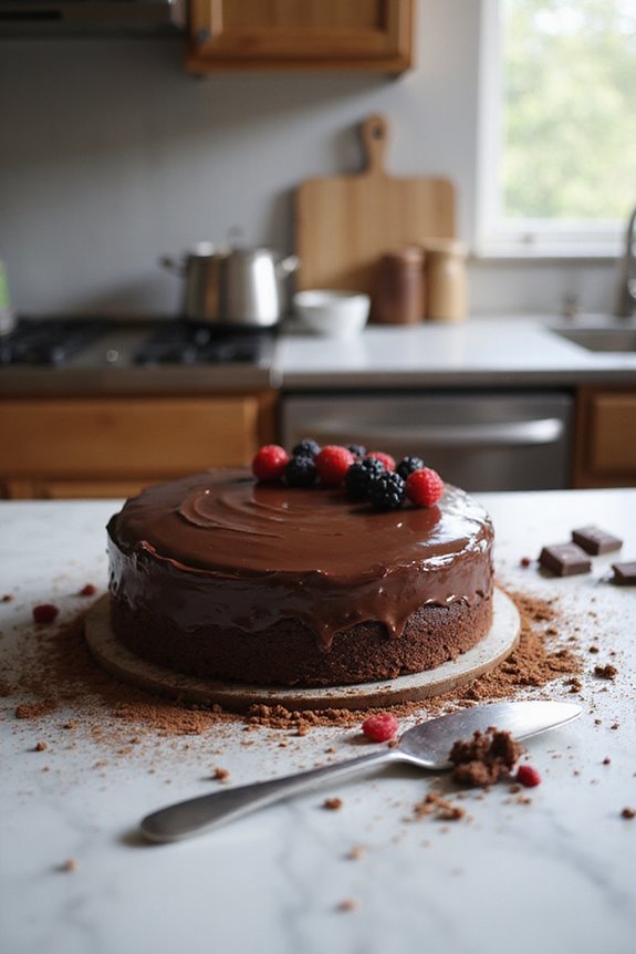 indulgent flourless chocolate dessert