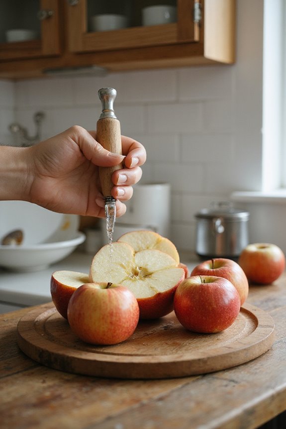 key features for apple corer
