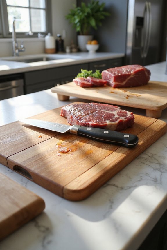 knife performance and surface choice