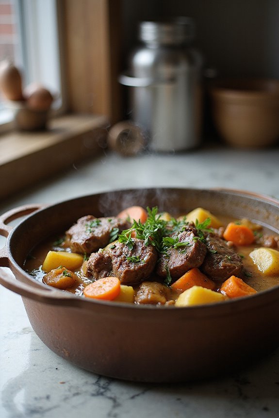 lamb stew with spring vegetables