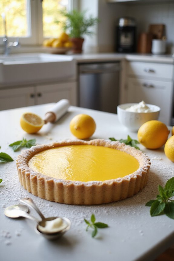lemon tart made ahead