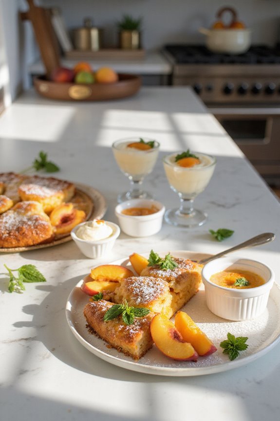 peach dessert serving ideas