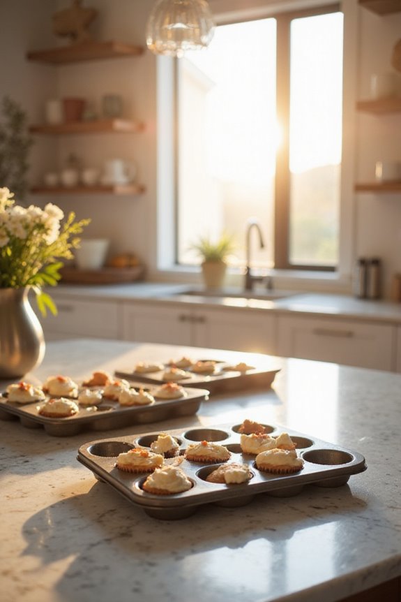 perfectly baked cupcake trays