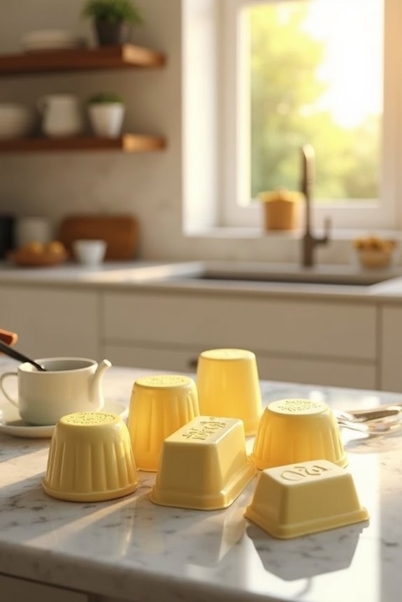 perfectly shaped butter molds