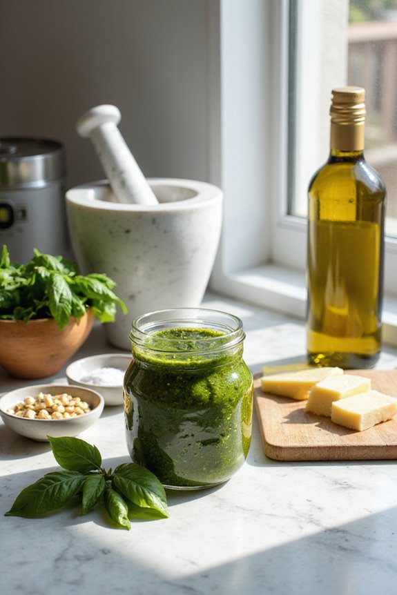 pesto equipment and preparation tools