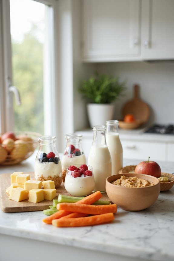 protein rich dairy snacks