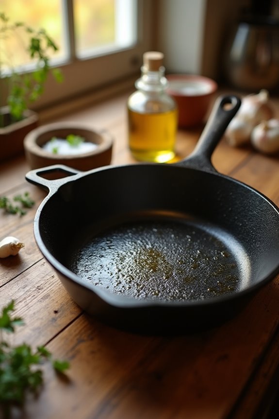 seasoning a cast iron