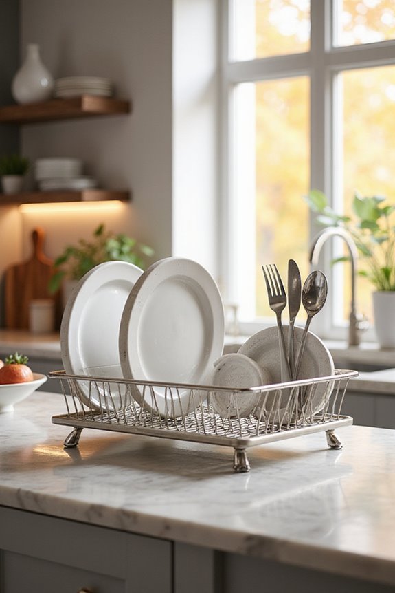 stylish kitchen dish racks