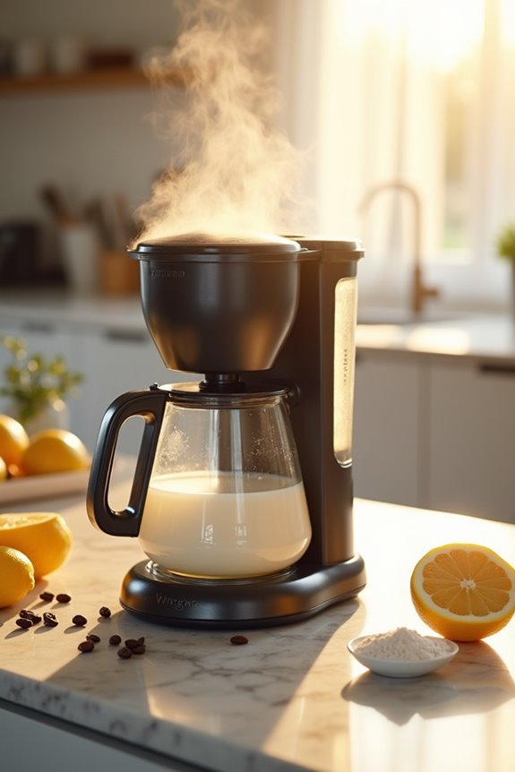 vinegar descaling coffee makers